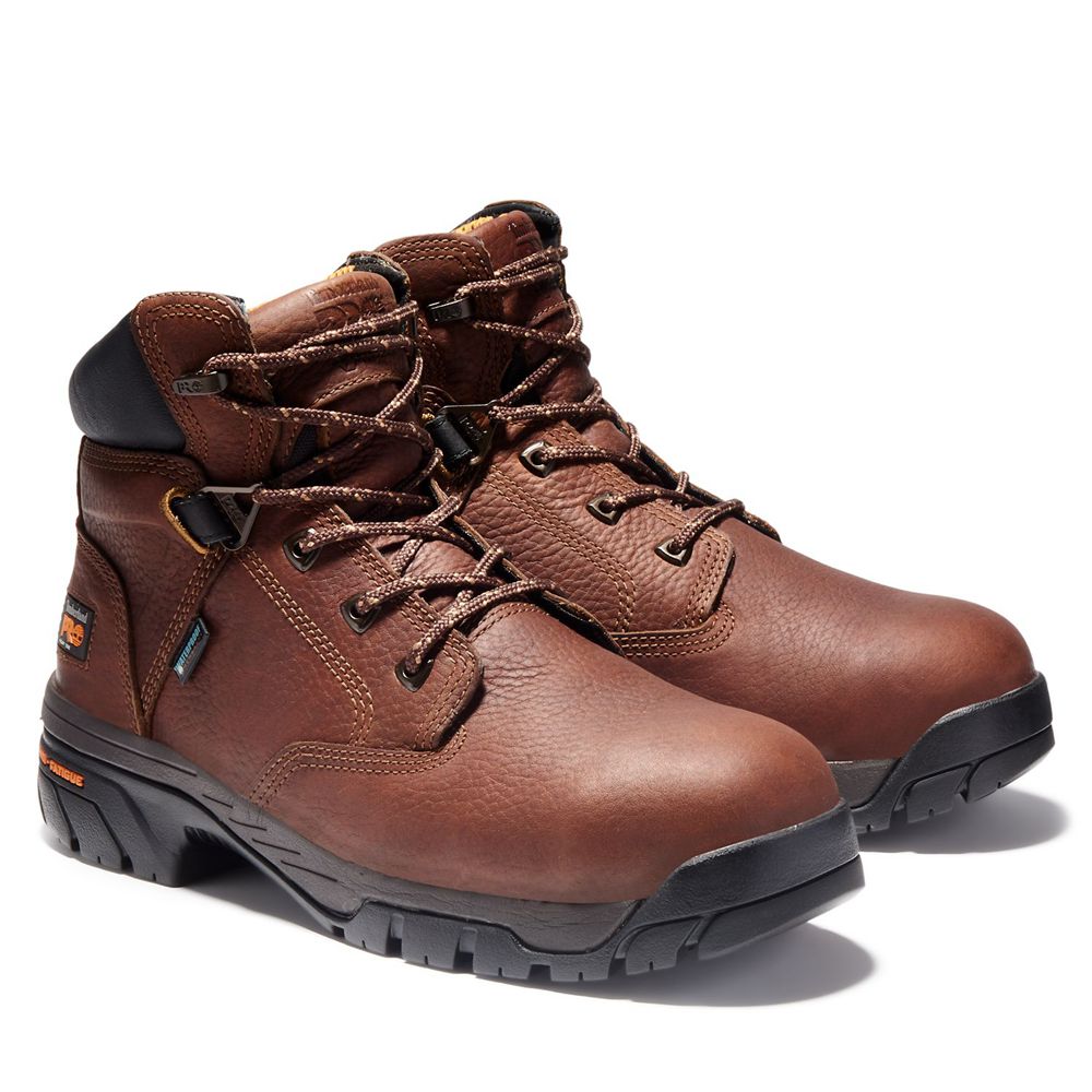 Timberland Mens Work Boots PRO® Helix 6\" Alloy Toe - Brown - India VF3401267